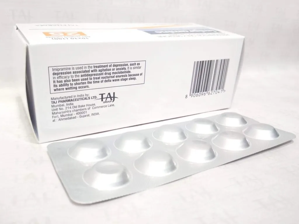 Imipramine Hydrochloride Tablets USP 25 mg Taj Pharma