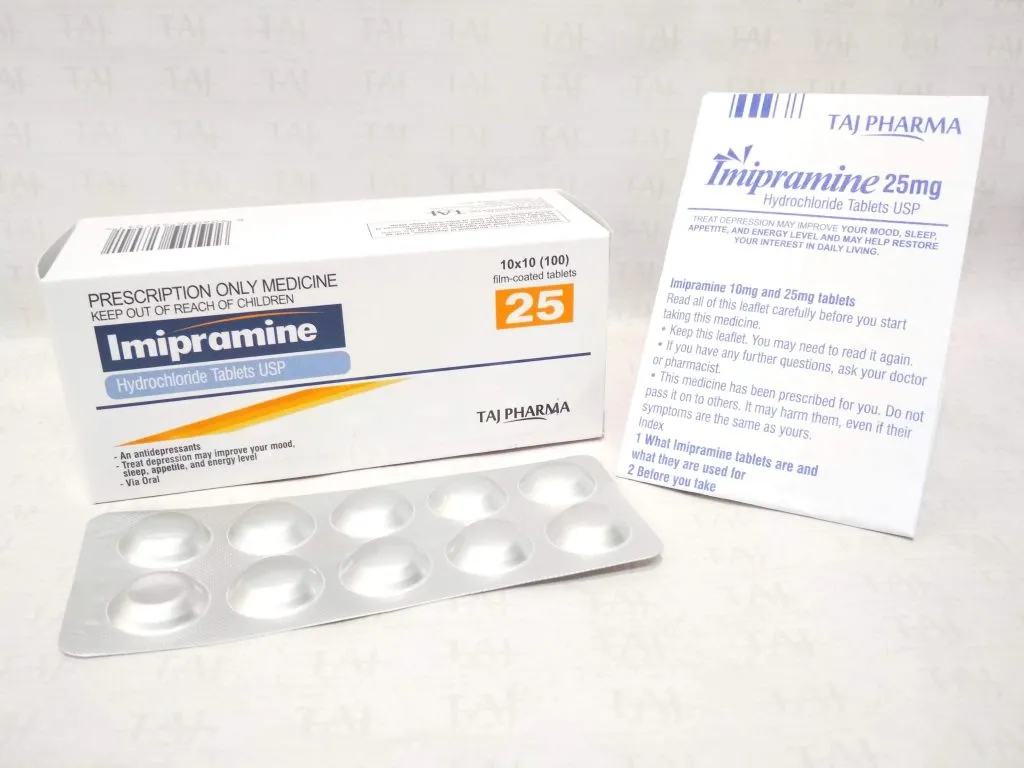 Imipramine Hydrochloride Tablets USP 25 mg Taj Pharma