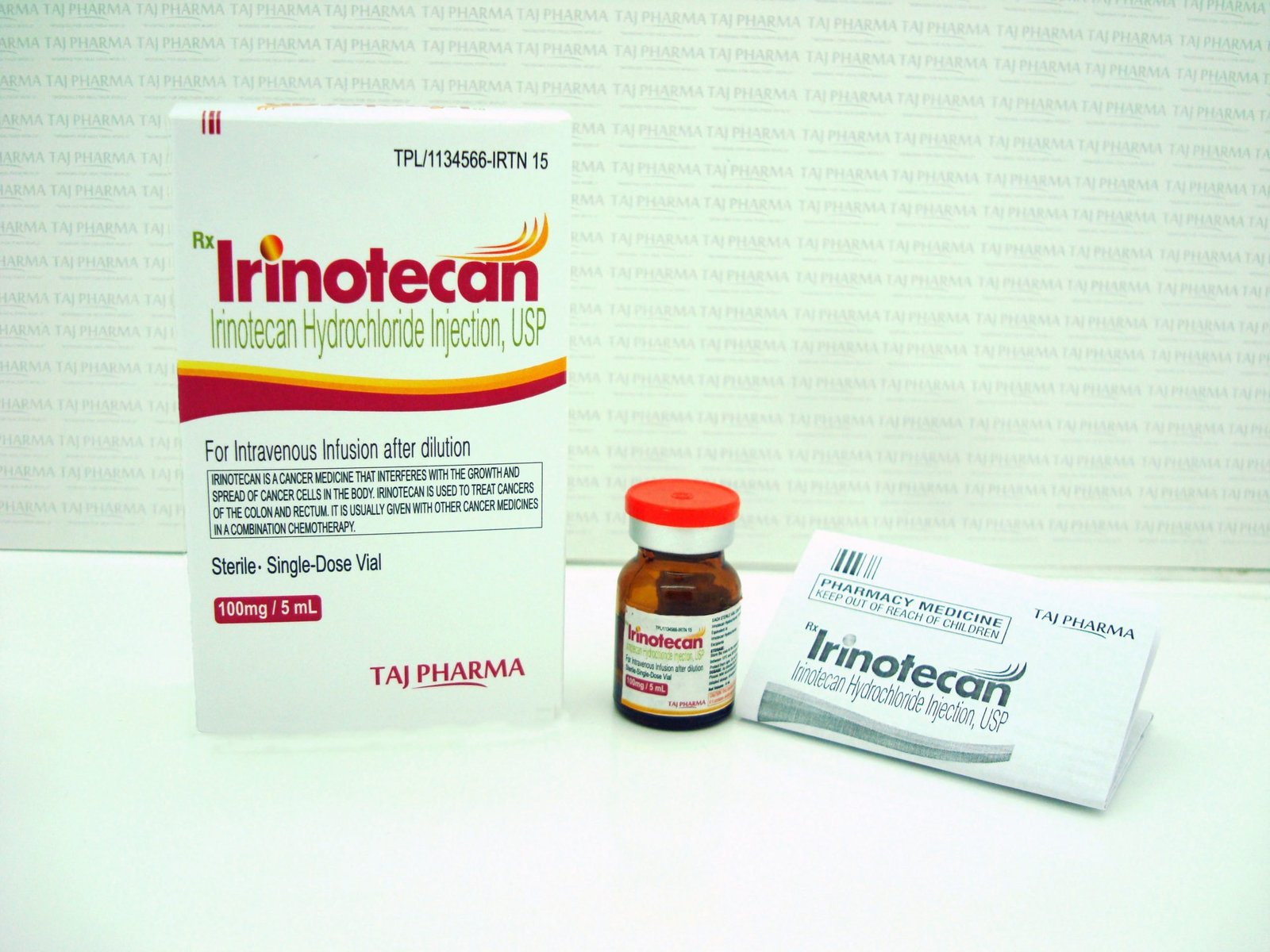 Irinotecan Hydrochloride Injection 100mg Generic Manufacturers exporters India, Generic pharmaceutical drugs Exporters, Indian fodder, Irinotecan Hydrochloride Injection 100mg Supplier, Irinotecan Hydrochloride Injection 100mg manufacturers,