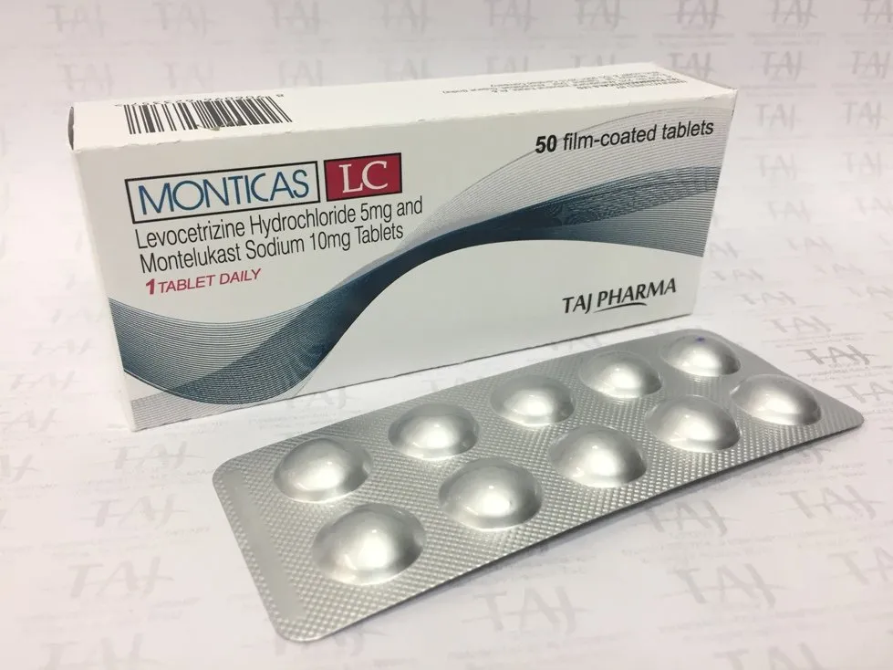 LEVOCETIRIZINE HYDROCHLORIDE 5MG AND MONTELUKAST SODIUM 10MG TABLETS (MONTICAS LC) USP TABLETS