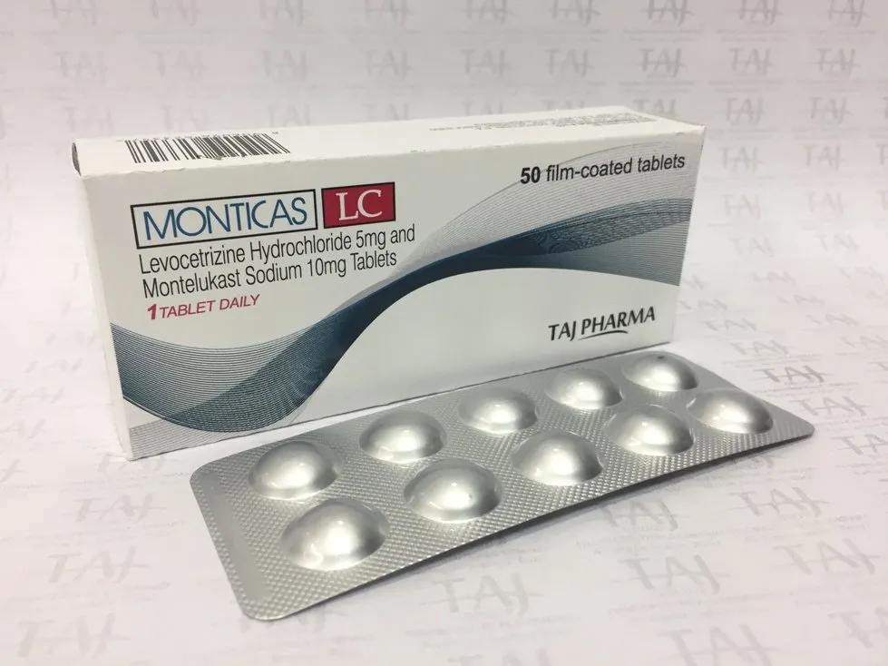 LEVOCETIRIZINE HYDROCHLORIDE 5MG AND MONTELUKAST SODIUM 10MG TABLETS (MONTICAS LC) USP TABLETS