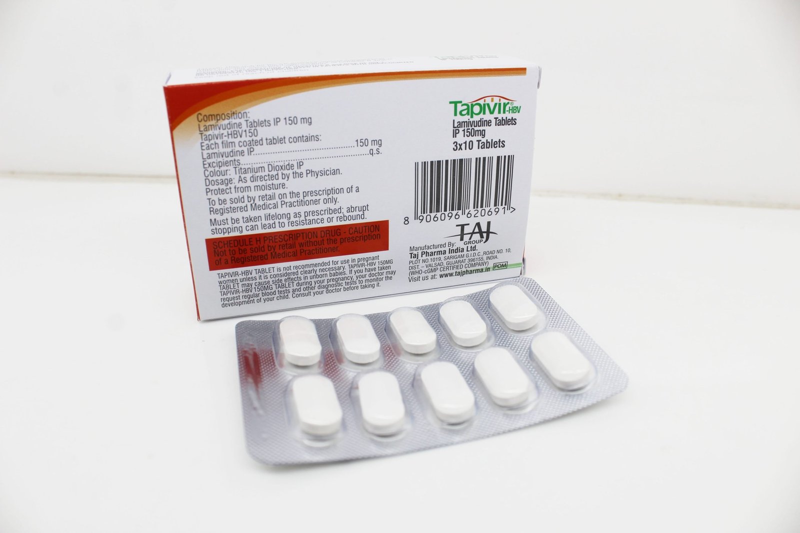 Lamivudine Tablets IP 150 mg Manufacturer, Supplier in Vapi, Gujarat