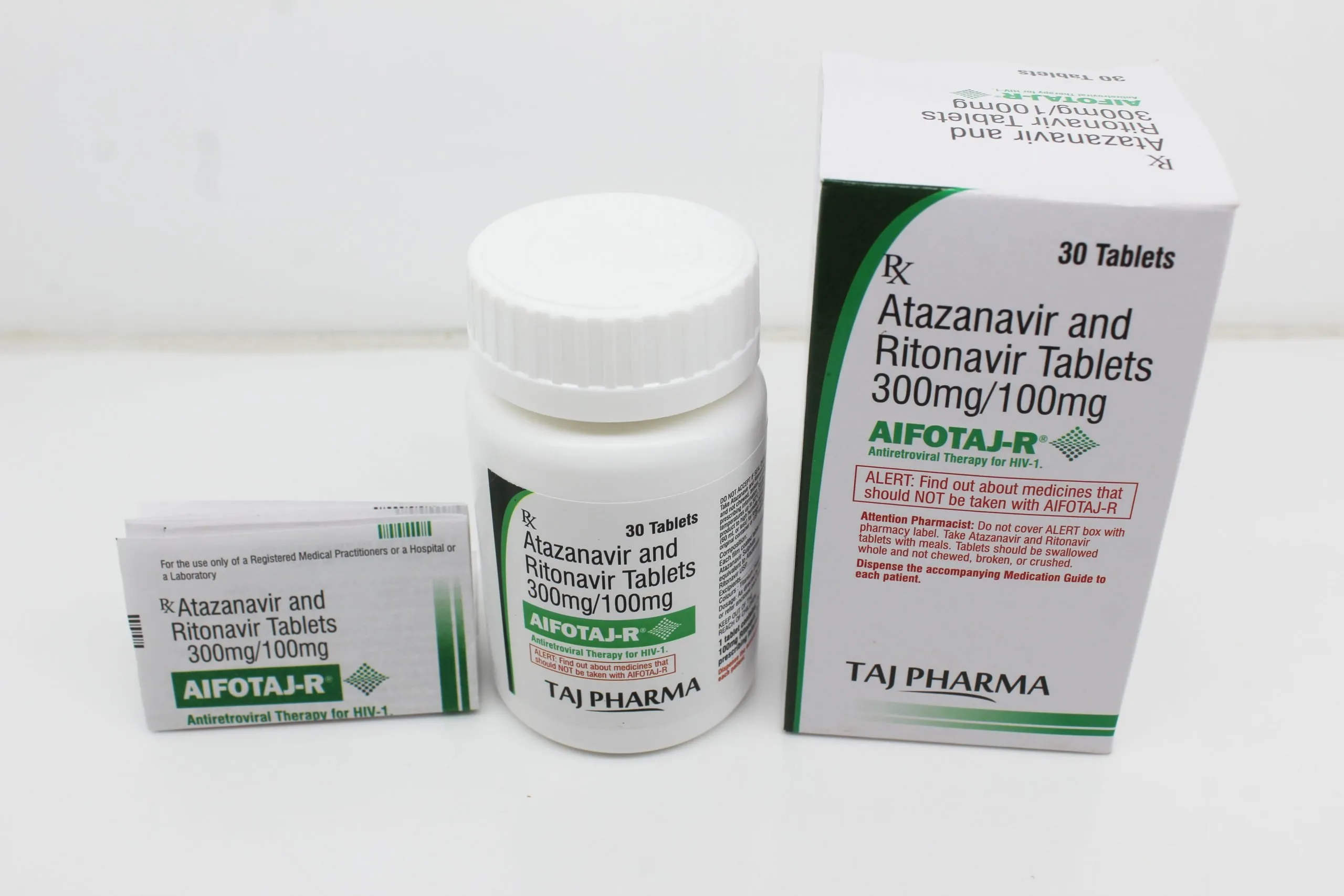 Atazanavir 300mg and Ritonavir 100mg Tablets (Aifotaj - R ) Manufacturer & Suppliers in India