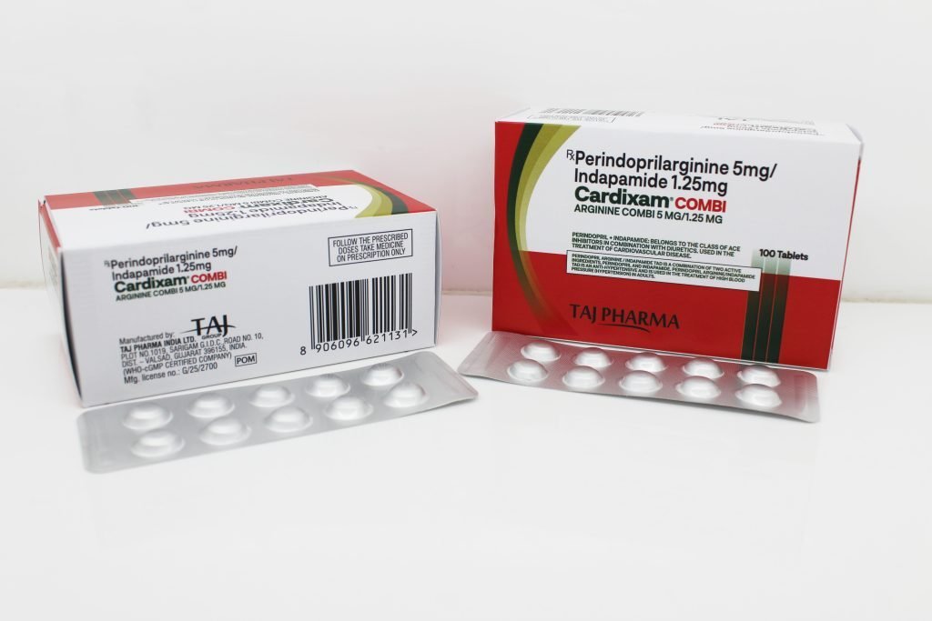 Perindopril Arginine 5mg + Indapamide 1.25mg Tablets Manufacturer & Supplier in India