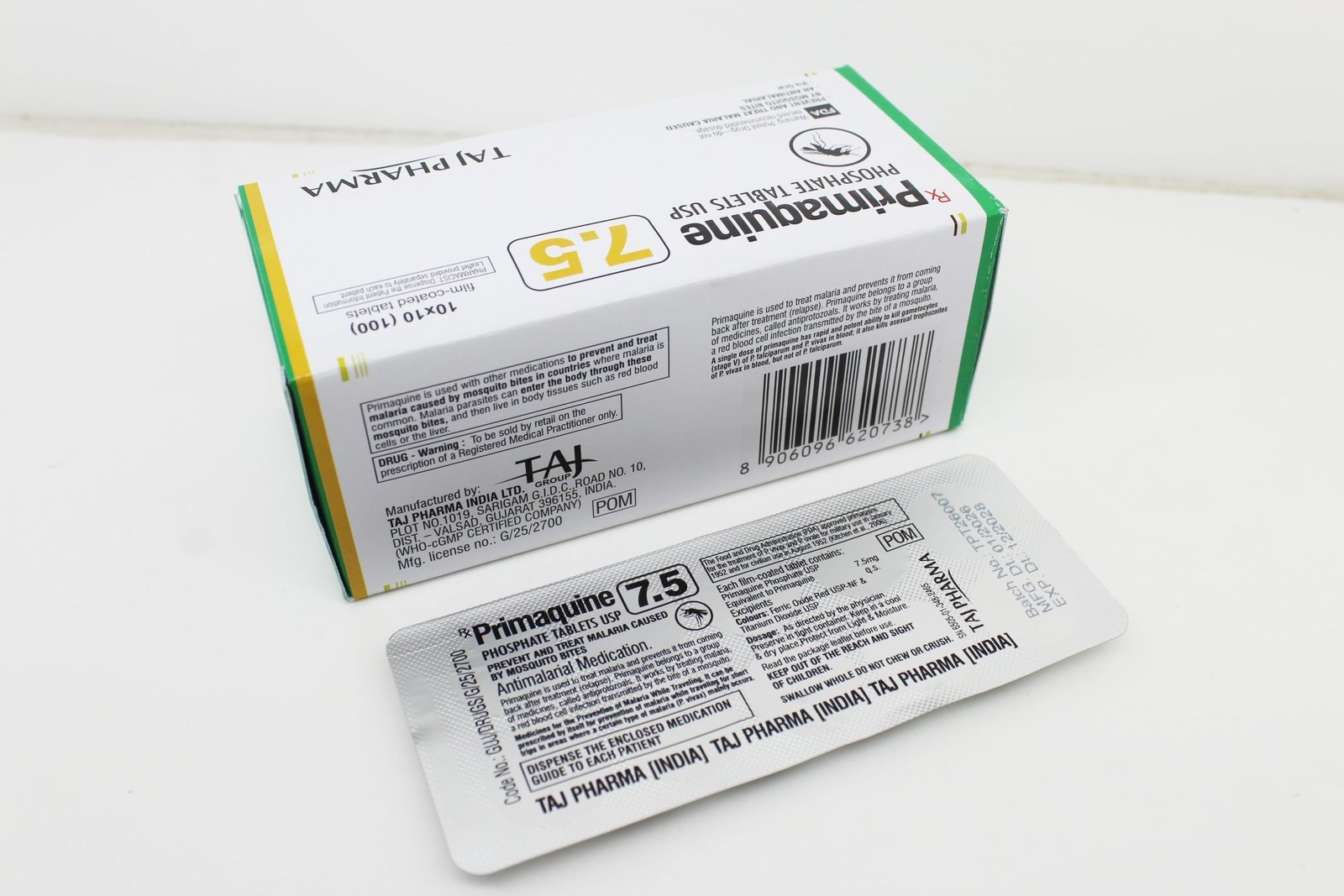 Primaquine Tablets 7.5mg Manufacturer & Supplier in India