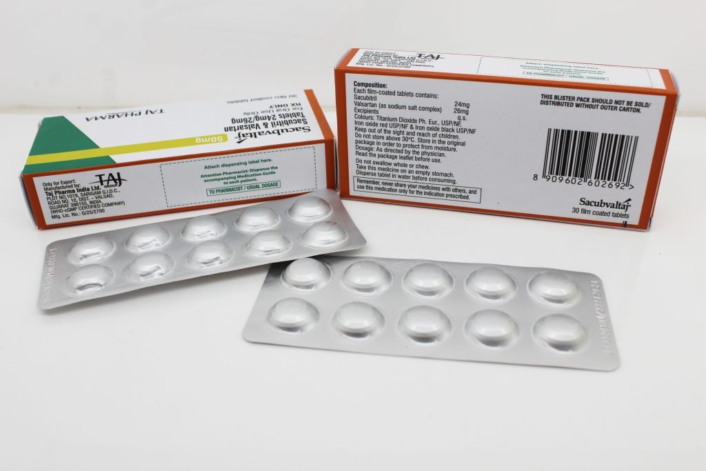 Leading Sacubitril & Valsartan Tablets 50mg Manufacturer & Supplier in India