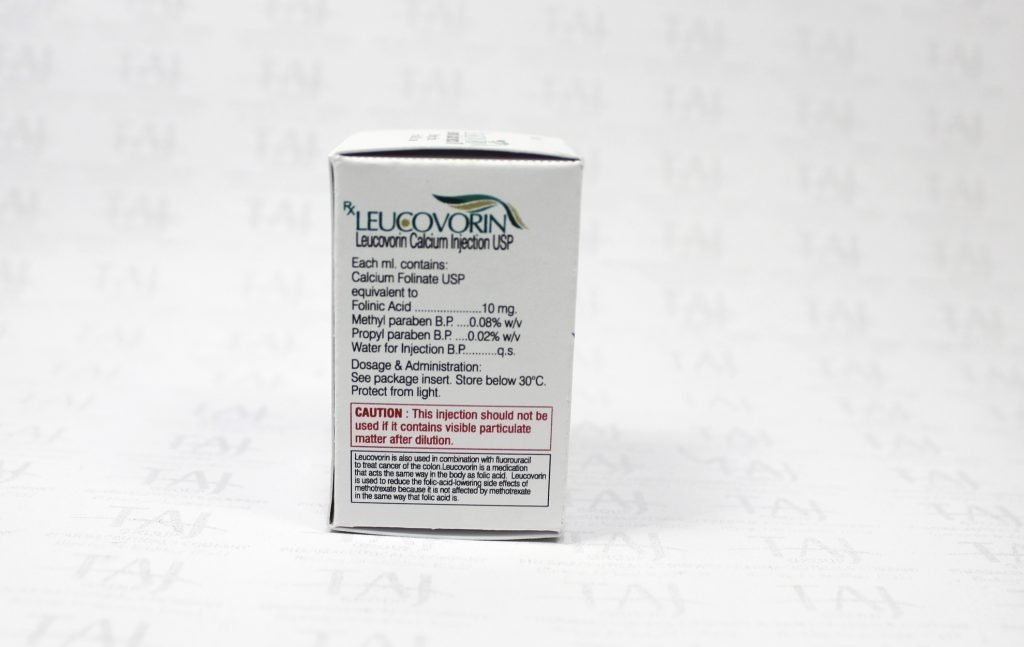 Leucovorin Calcium Injection USP 50mg/5ml Taj Pharmaceuticals Mumbai