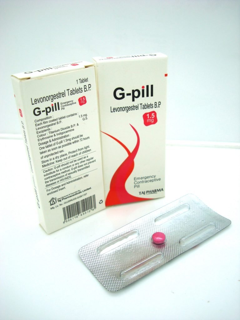 Levonorgestrel 1.5mg Tablets - G-pill by Taj Pharma