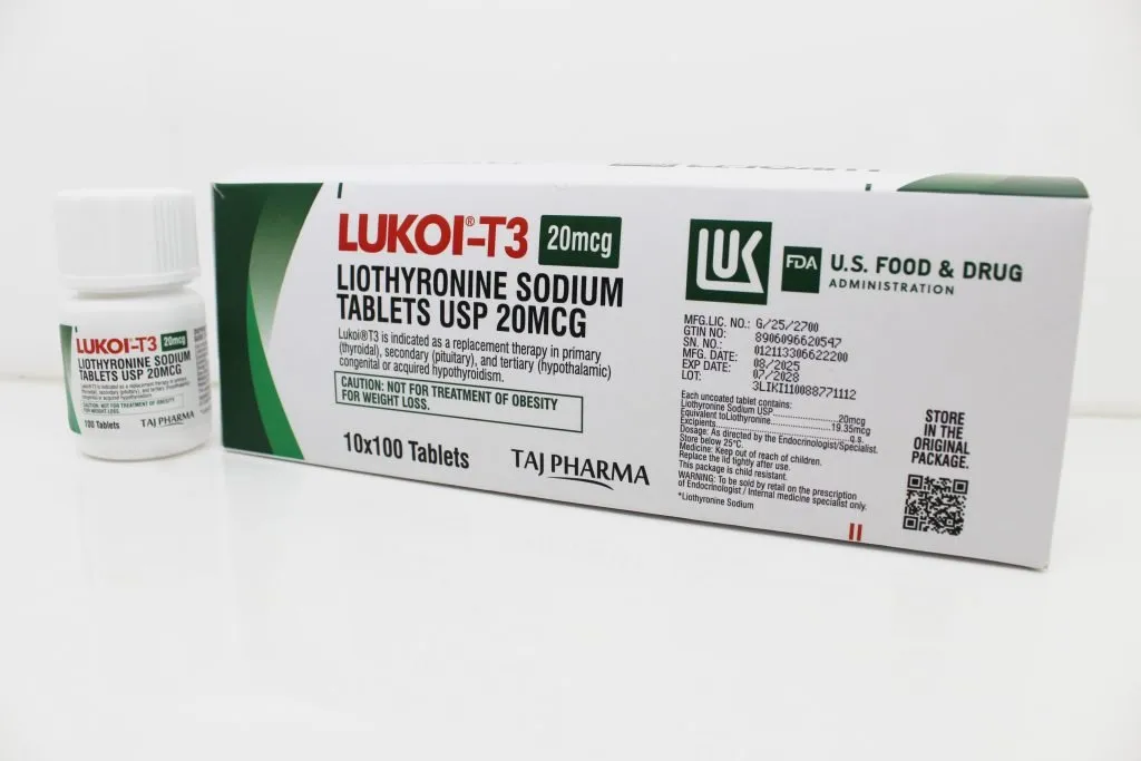 Liothyronine Sodium 20mcg Tablets Manufacturer & Supplier