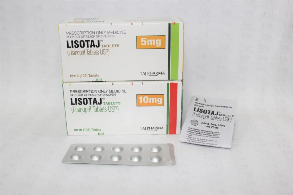 Lisinopril 10mg Tablets Manufacturers, Suppliers & Exporters India – Taj Pharma {GMP Approved}