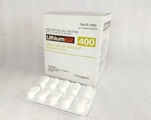 Lithium Carbonate Tablets USP Sustained-release 400mg (Lithium SR) manufacturer in India, Lithium Carbonate Tablets USP Sustained-release 400mg (Lithium SR) suppliers in India, Lithium Carbonate Tablets USP Sustained-release 400mg (Lithium SR) exporters in India, Lithium Carbonate Tablets USP Sustained-release 400mg (Lithium SR) manufacturer from India Lithium 400mgTablet SR Lithium Carbonate Oral Lithium Carbonate SR 400mg Tablets