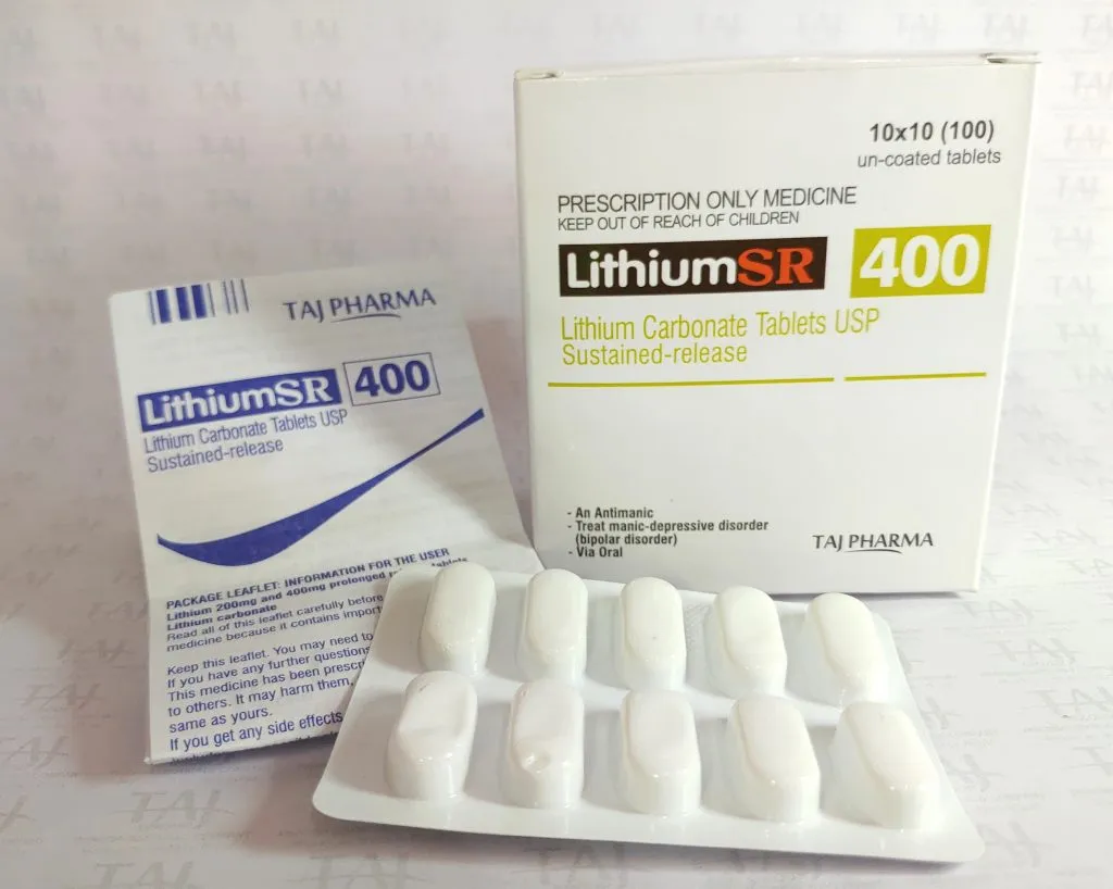 Lithium Carbonate Tablets USP Sustained-release 400mg (Lithium SR) manufacturer in India, Lithium Carbonate Tablets USP Sustained-release 400mg (Lithium SR) suppliers in India, Lithium Carbonate Tablets USP Sustained-release 400mg (Lithium SR) exporters in India, Lithium Carbonate Tablets USP Sustained-release 400mg (Lithium SR) manufacturer from IndiaLithium Carbonate SR 400mg Tablets Lithium Carbonate SR 400mg Tablets Lithium Drug Uses, Dosage and Side Effects Lithium Carbonate Tablets (lithium carbonate) Lithium Carbonate Extended-Release Tablets USP