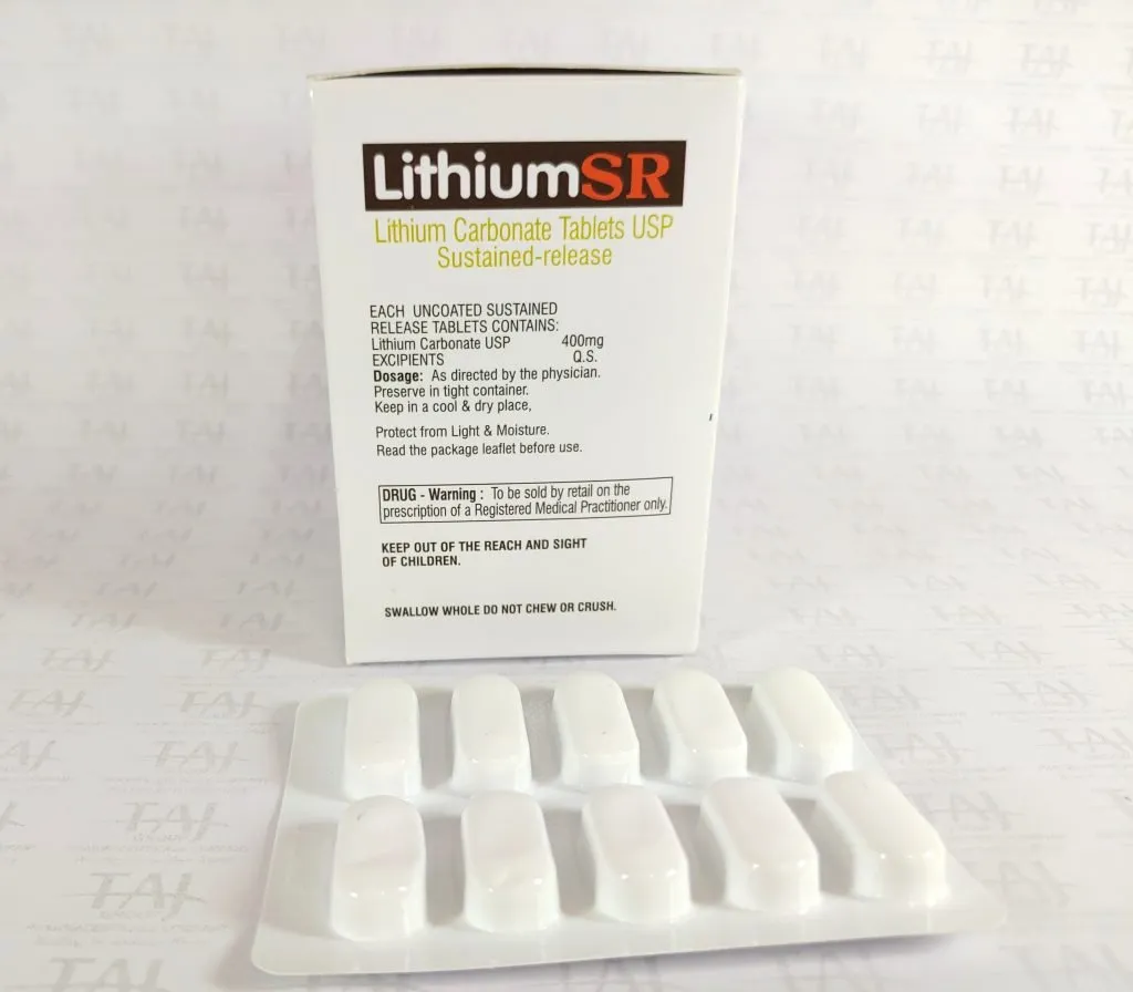 Lithium Carbonate SR 400mg Tablets Lithium Drug Uses, Dosage and Side Effects Lithium Carbonate Tablets (lithium carbonate) Lithium Carbonate Extended-Release Tablets USP Lithium Carbonate Tablets USP Sustained-release 400mg (Lithium SR) manufacturer in India, Lithium Carbonate Tablets USP Sustained-release 400mg (Lithium SR) suppliers in India, Lithium Carbonate Tablets USP Sustained-release 400mg (Lithium SR) exporters in India, Lithium Carbonate Tablets USP Sustained-release 400mg (Lithium SR) manufacturer from India