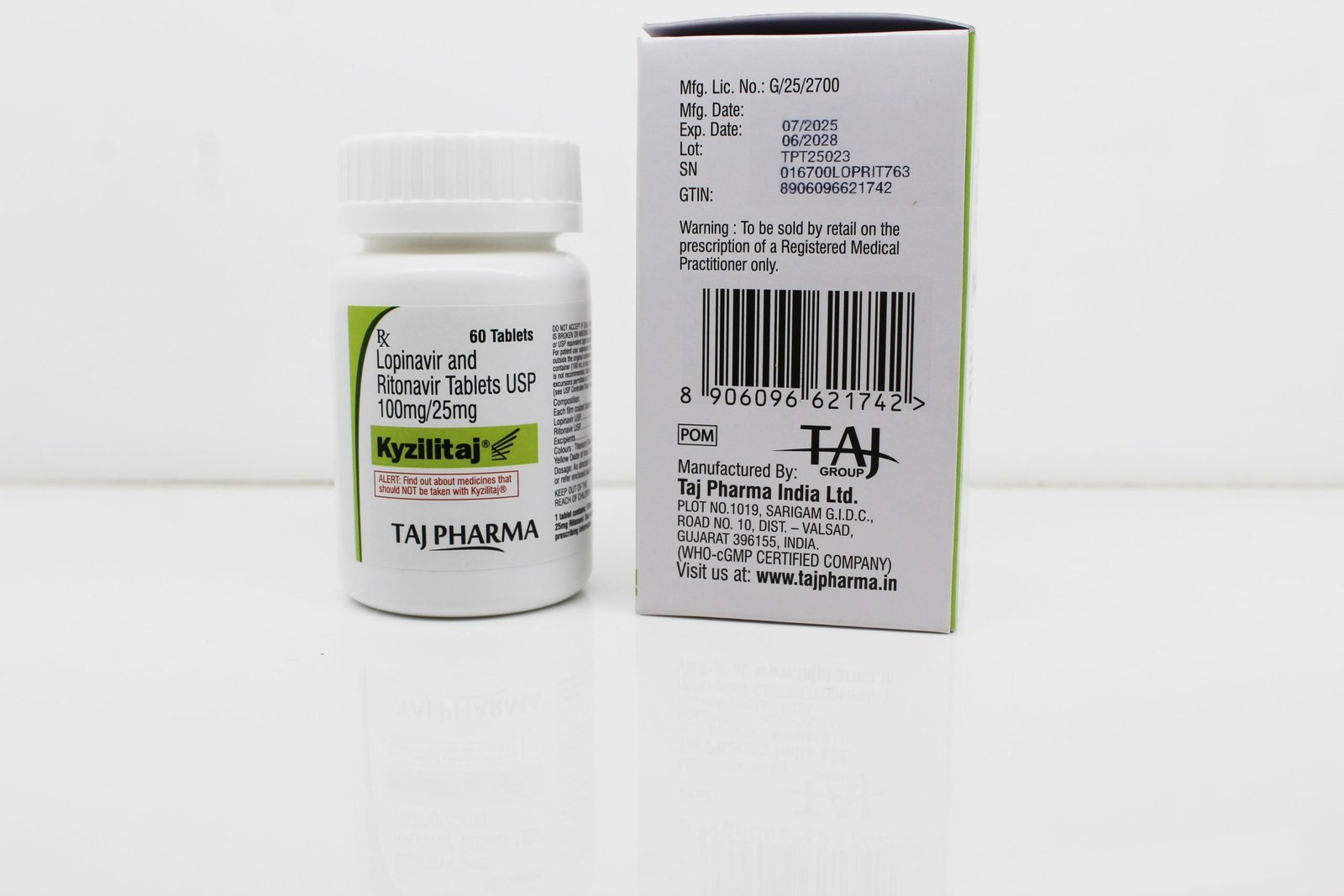 Lopinavir 100mg and Ritonavir 25mg Tablets Manufacturer & Supplier in India