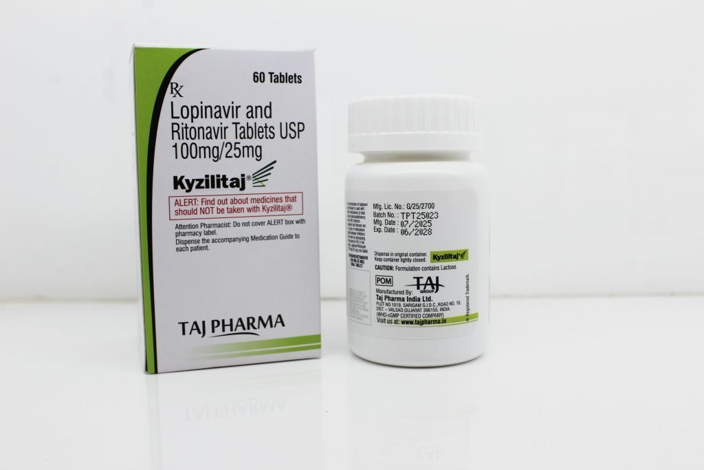 Lopinavir 100mg and Ritonavir 25mg Tablets (Kyzilitaj) Manufacturers India & Pioneer Exporters