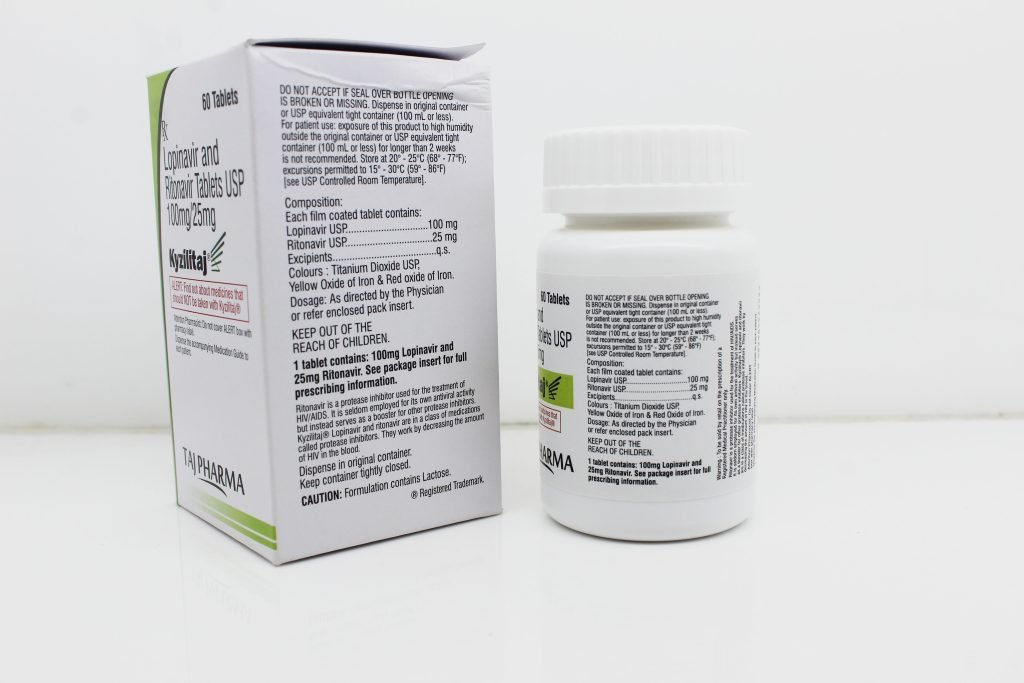 Lopinavir 100mg and Ritonavir 25mg Tablets Manufacturers