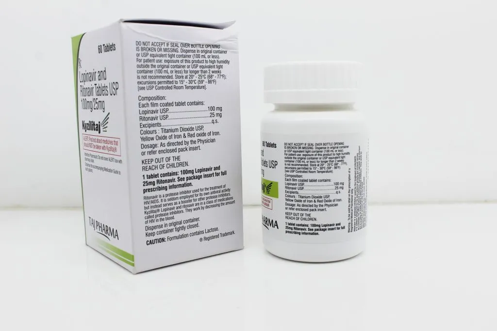 Lopinavir 100mg and Ritonavir 25mg Tablets Manufacturers