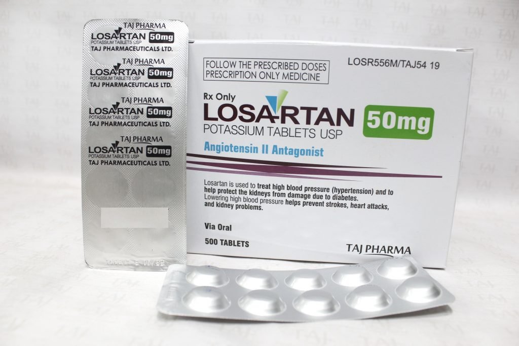 Losartan Potassium -Tablets USP-50mg Taj pharma