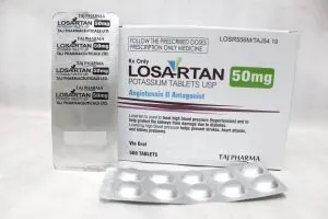 Taj Pharmaceuticals manufacturer of Losartan Potassium Tablets USP 50mg, Losartan Potassium Tablets USP 50mg manufacturer in India TajPharma India, India based manufacturing company of Losartan Potassium Tablets USP 50mg Losartan Potassium Tablets USP 50mg Taj pharma