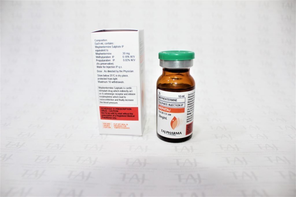 Mephentermine Sulphate Injection IP 30mg/ml Distributors India