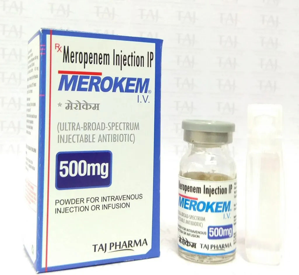 Merokenm (Meropenem) 500mg powder for solution for injection & infusion