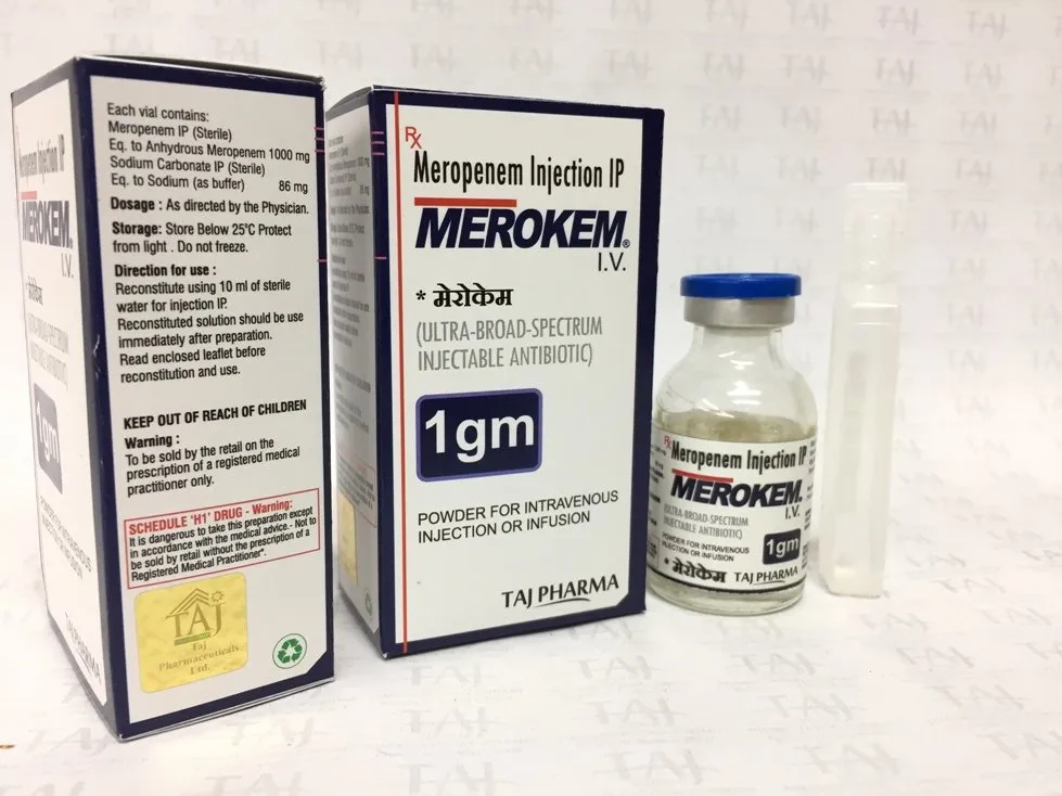 MEROPENEM INJECTION IP (MEROKEM I.V. 1GM)