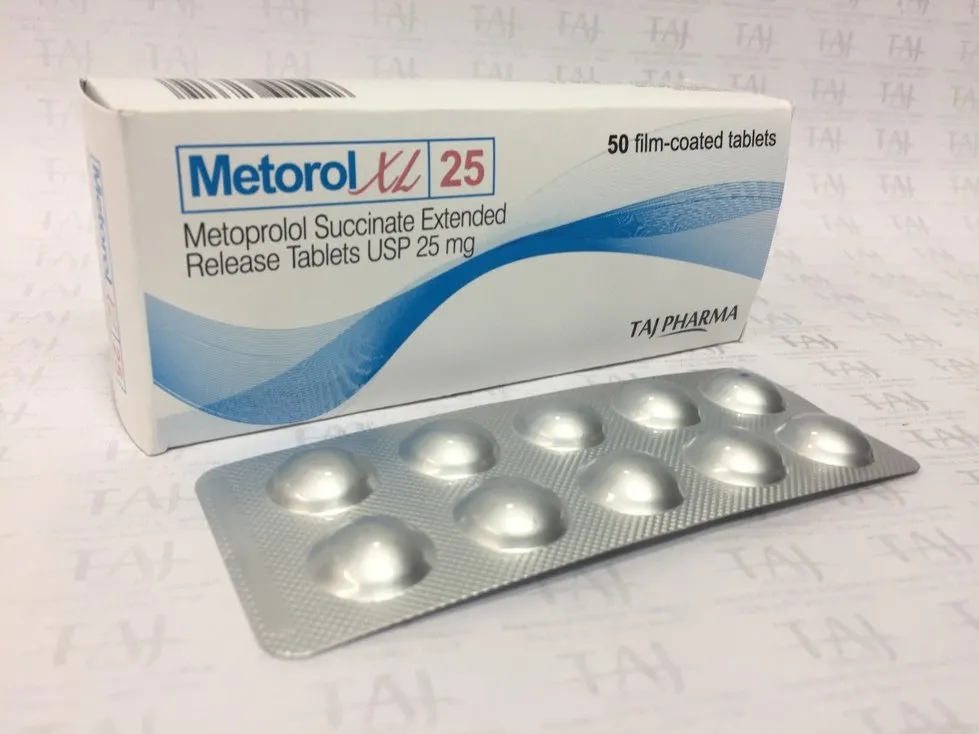 METOPROLOL SUCCINATE EXTENDED RELEASE TABLETS USP 25 MG (METOROLXL 25) TABLETS USP
