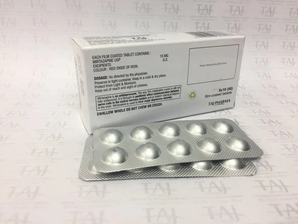MIRTAZAPINE 15MG TABLETS USP