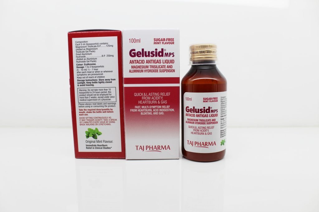Magnesium Trisilicate 125mg & Aluminium Hydroxide 250mg Suspension Best Price in Mumbai Maharashtra Taj Pharma