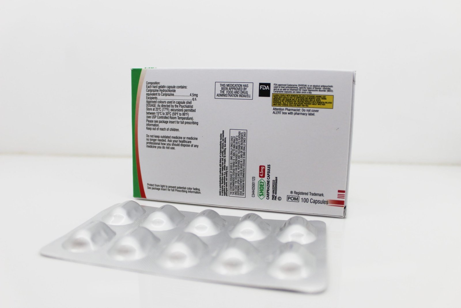 Manufacturer of Cariprazine Capsules 4.5mg Supplier PAN India
