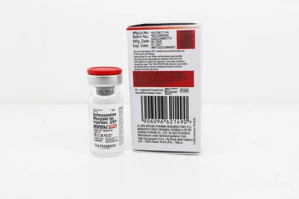 Manufacturer of Deferoxamine Injection 500mg Supplier PAN India