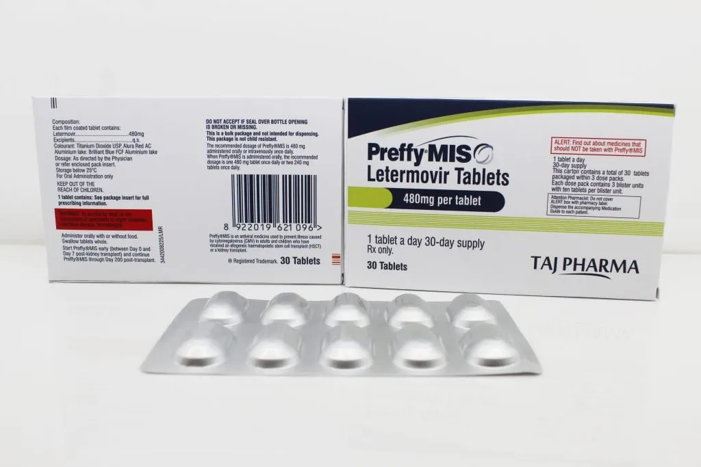 Manufacturer of Letermovir Tablets 480mg Supplier PAN India