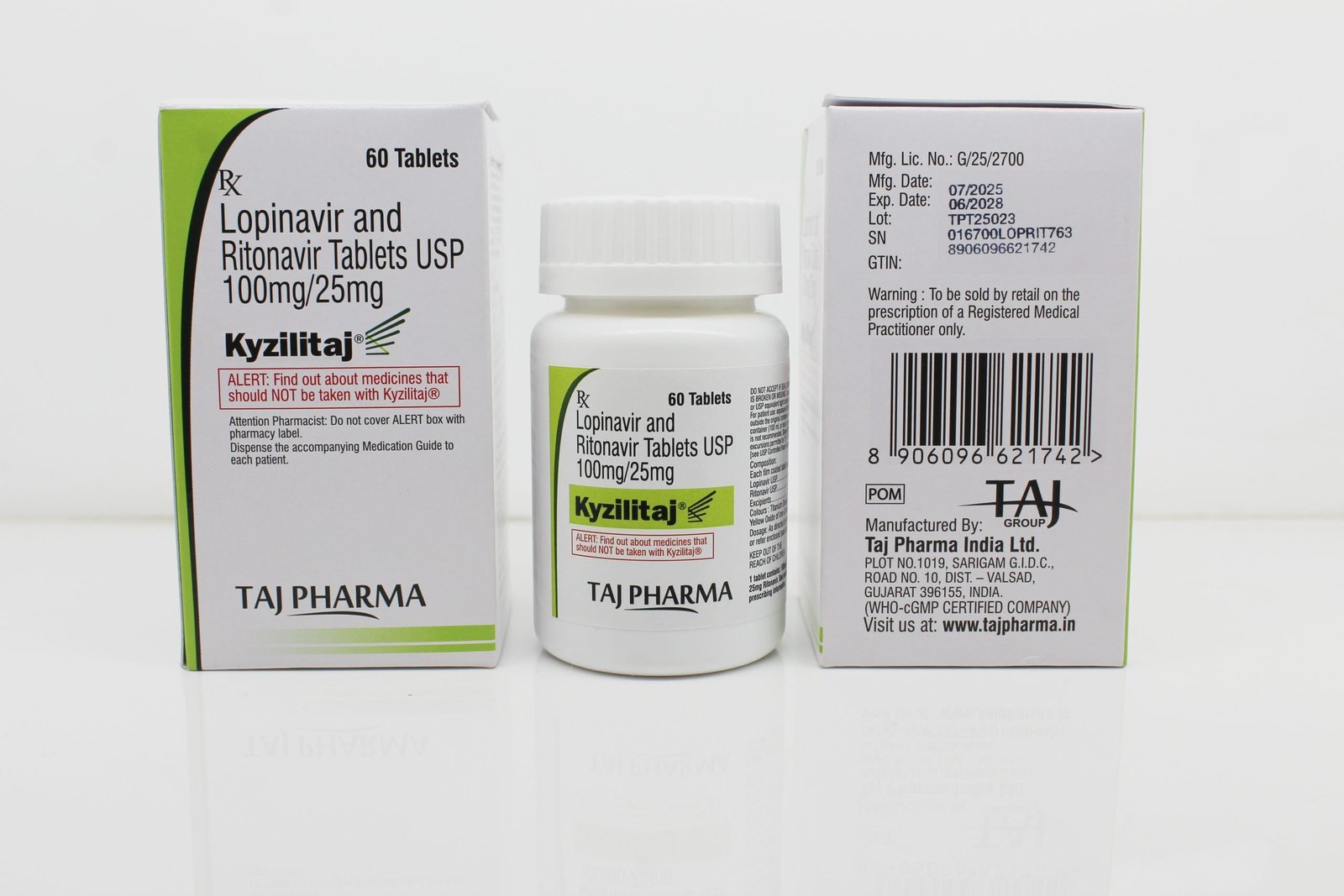 Lopinavir 100mg and Ritonavir 25mg Tablets Manufacturers & Exporters