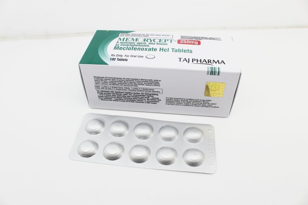 Manufacturer of Meclofenoxate HCl Tablets 250mg Supplier PAN India
