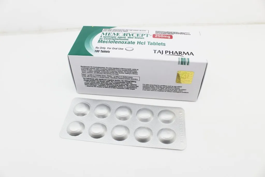 Manufacturer of Meclofenoxate HCl Tablets 250mg Supplier PAN India