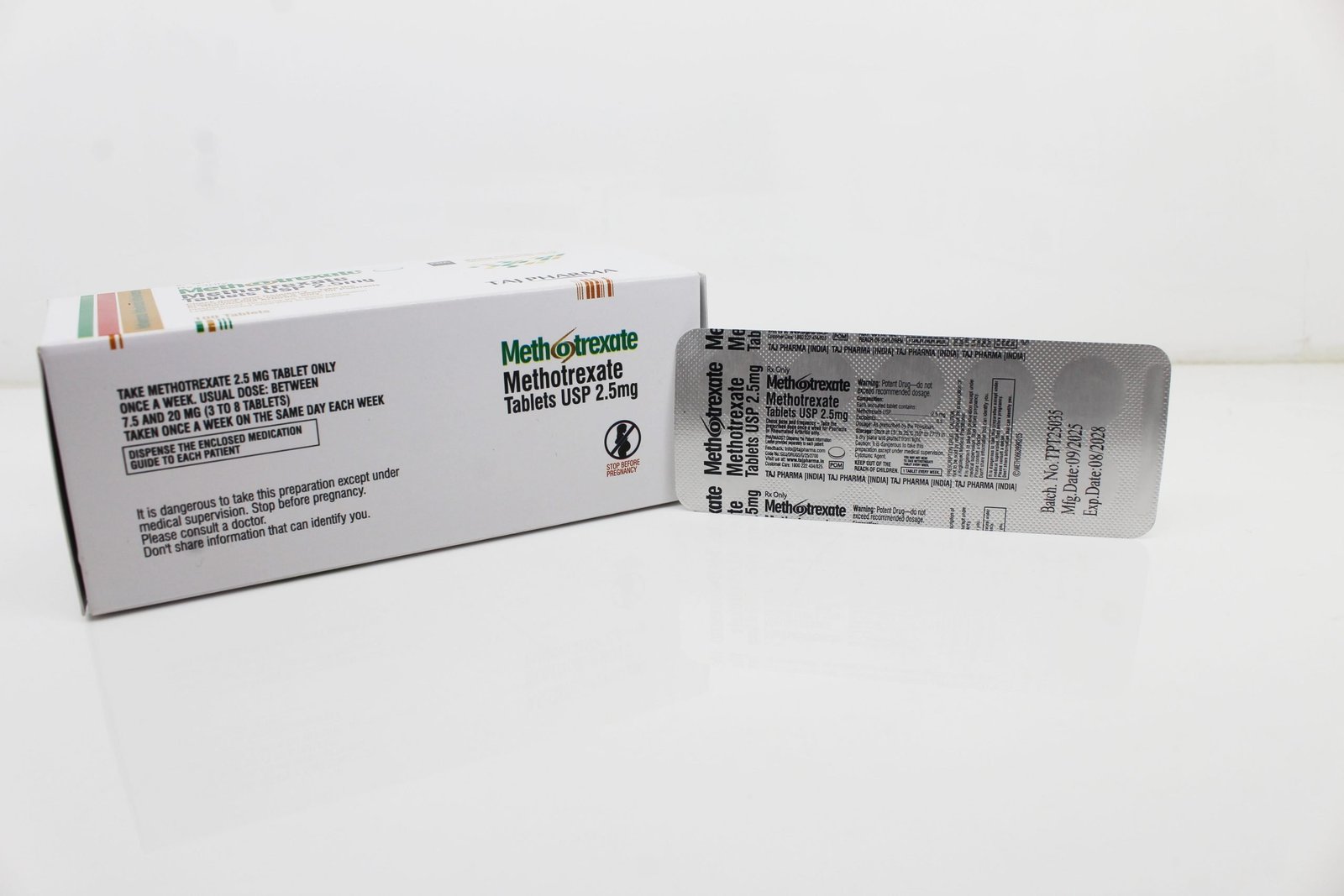 Manufacturer of Methotrexate 2.5mg Tablets Supplier PAN India