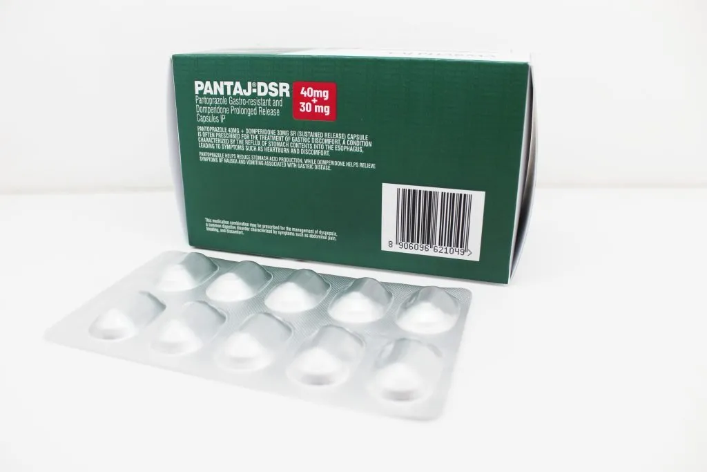 Pantoprazole Sodium GR 40mg and Domperidone PR 30mg capsules Supplier PAN India