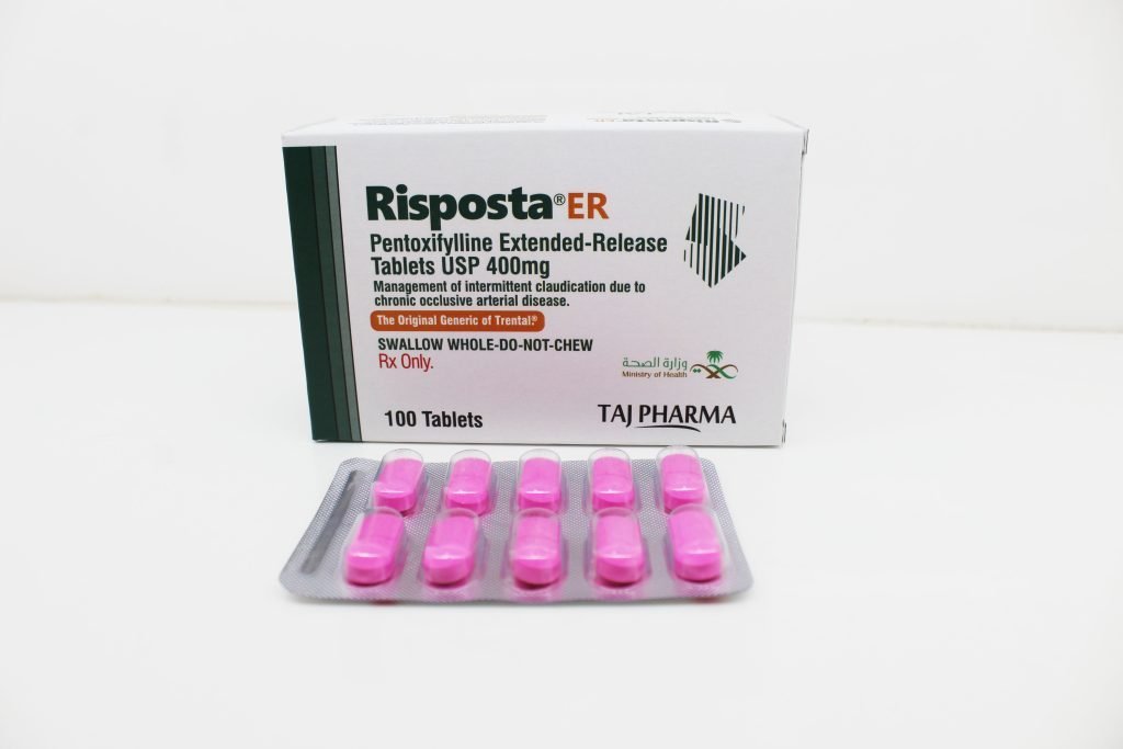 Manufacturer of Pentoxifylline Extended-Release 400mg Tablets Supplier PAN India