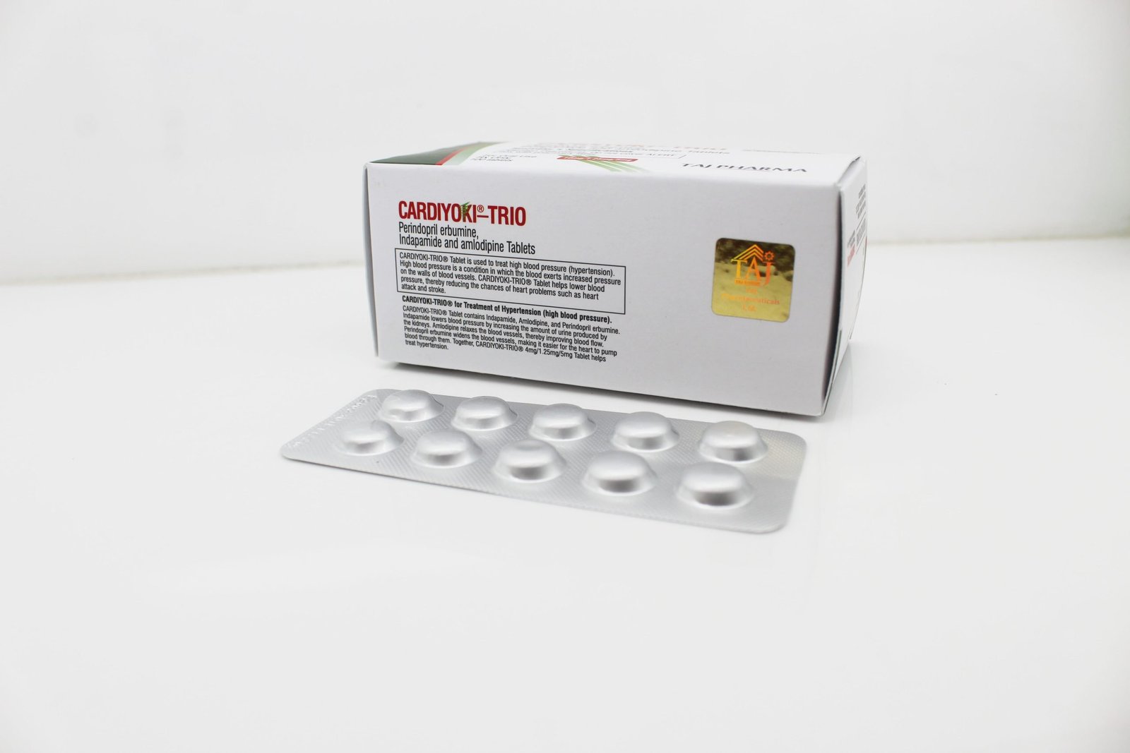 Manufacturer of Perindopril erbumine 10mg, Indapamide 1.25mg, Amlodipine 5mg Tablets Supplier PAN India