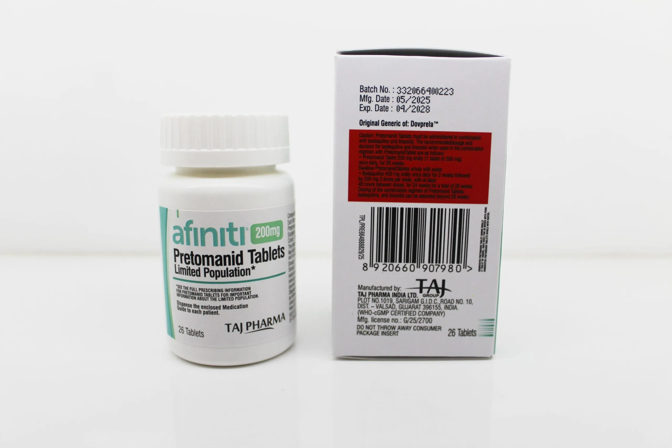 Manufacturer of Pretomanid 200mg Tablets Supplier PAN India