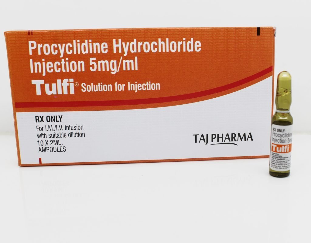 Manufacturer of Procyclidine Hydrochloride Injection Supplier PAN India