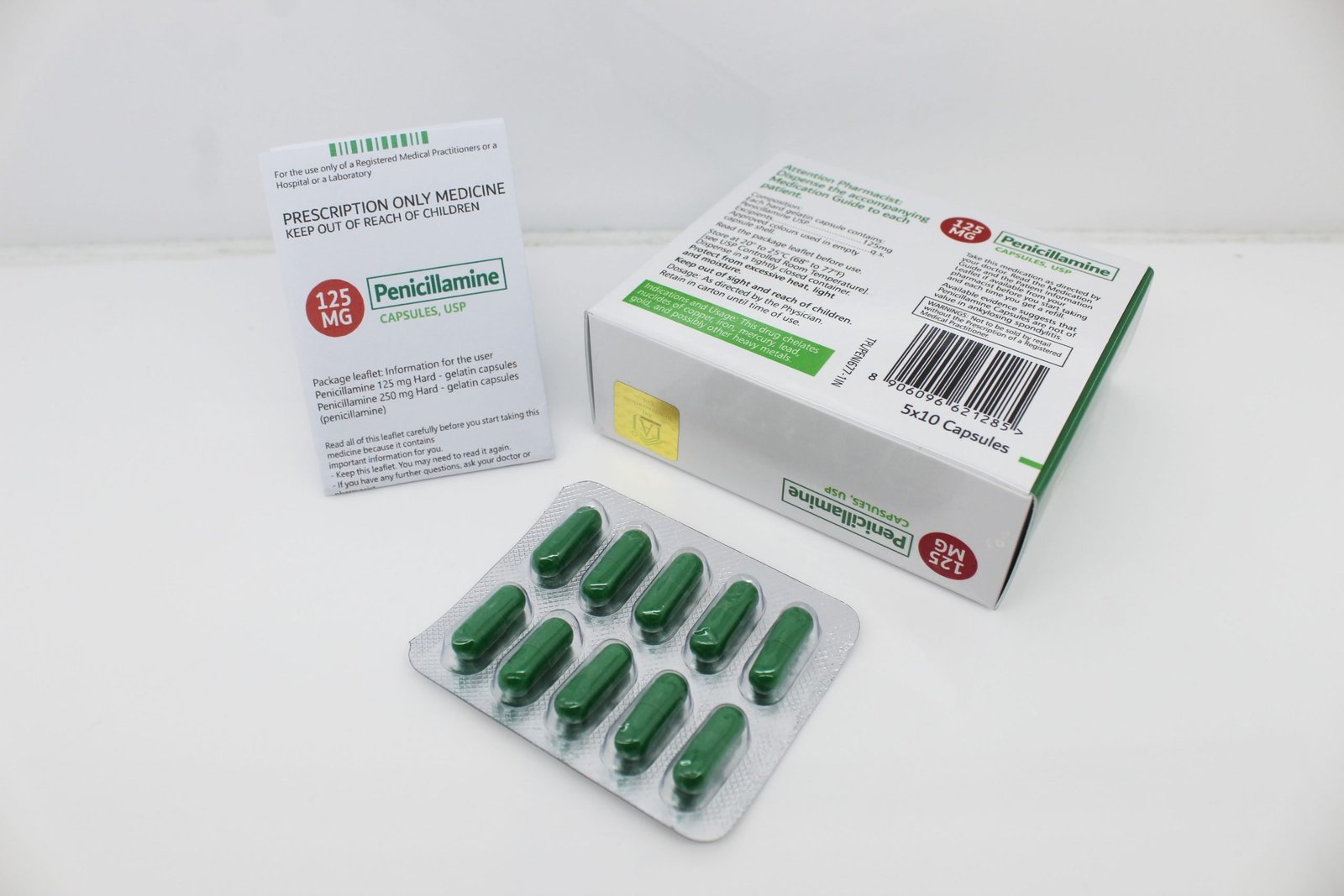 Penicillamine Capsules 125mg Manufacturer in India