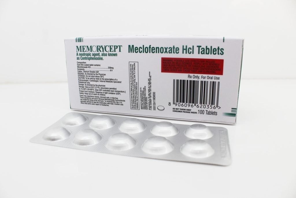 Meclofenoxate HCl Tablets 250mg Manufacturer Suppliers in India