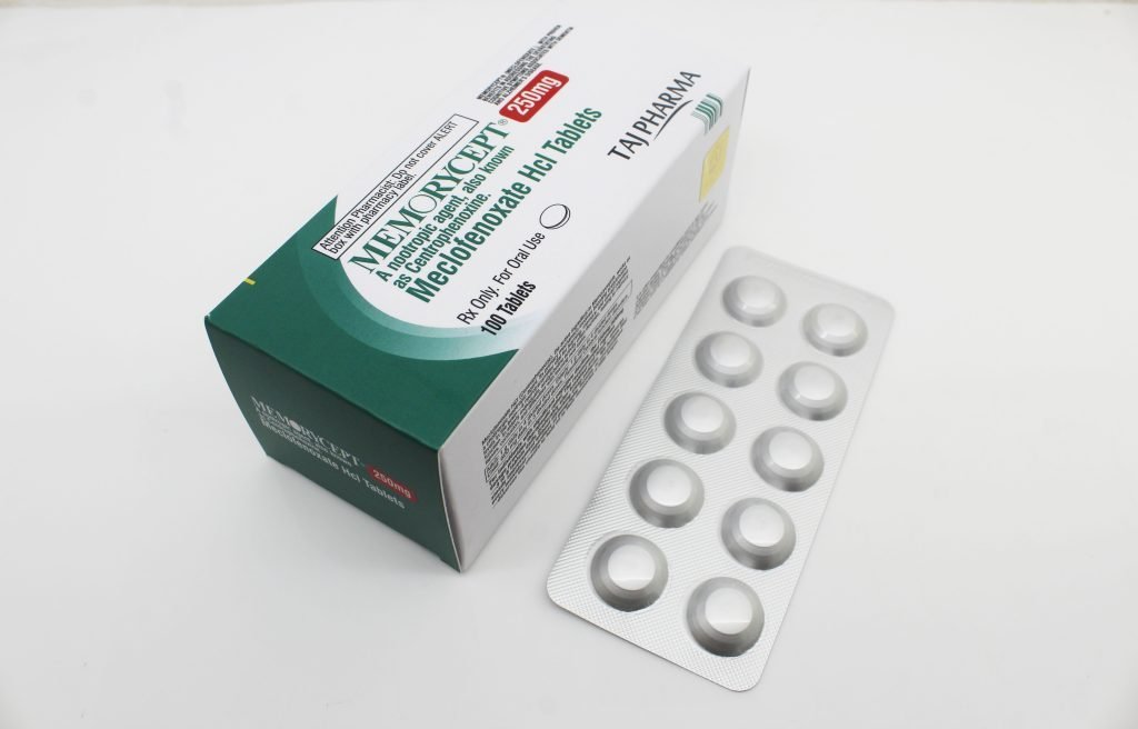 Meclofenoxate HCl Tablets 250mg Manufacturer from Mumbai