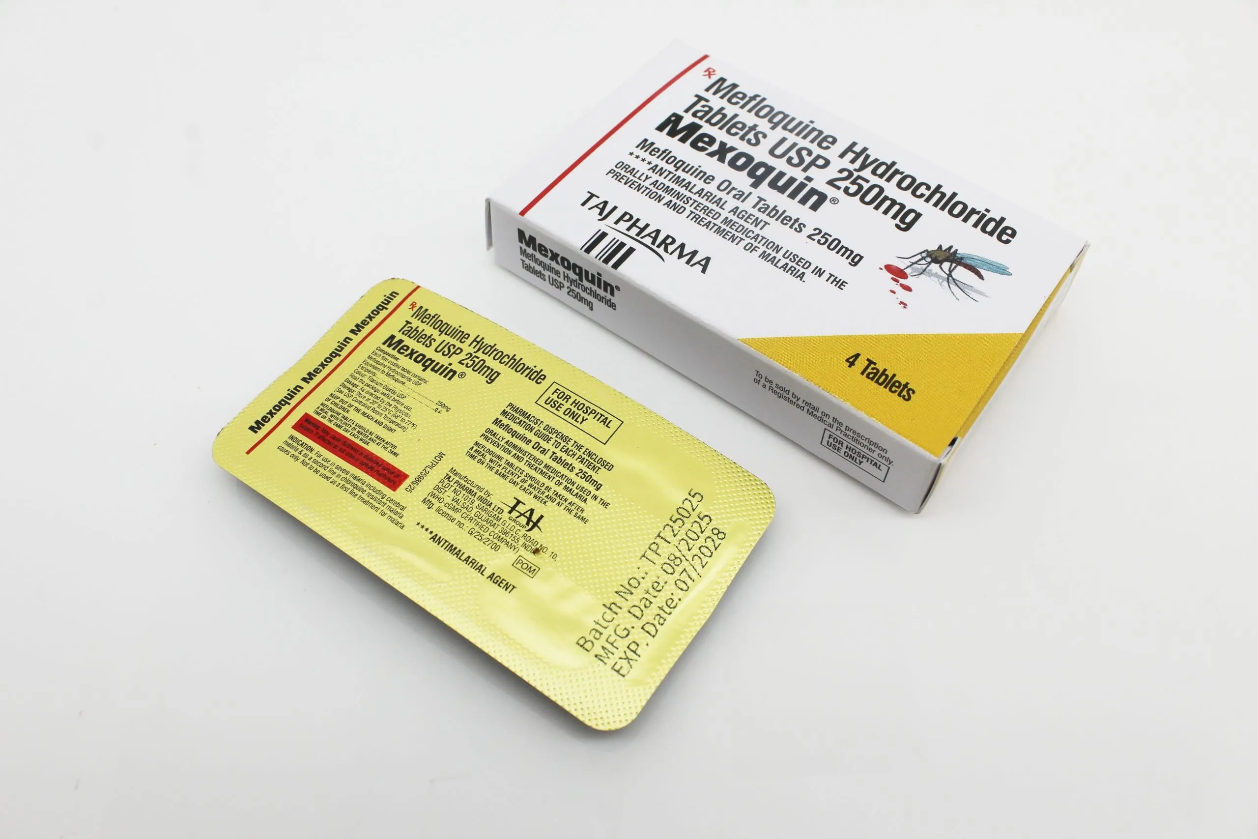 Mefloquine 250mg Tablets Manufacturer Vapi Gujarat