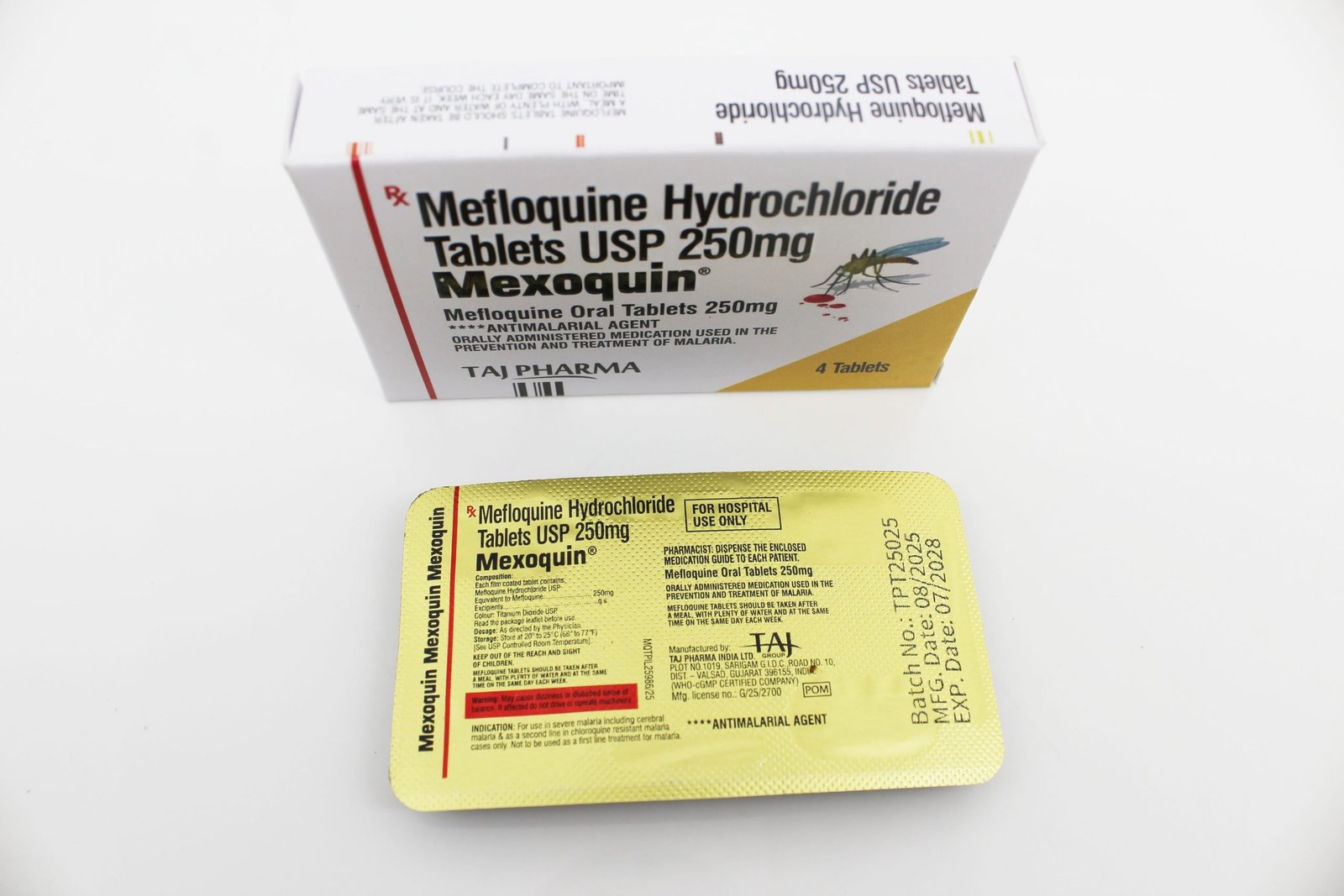 Mefloquine 250mg film coated Tablets FDA Approved