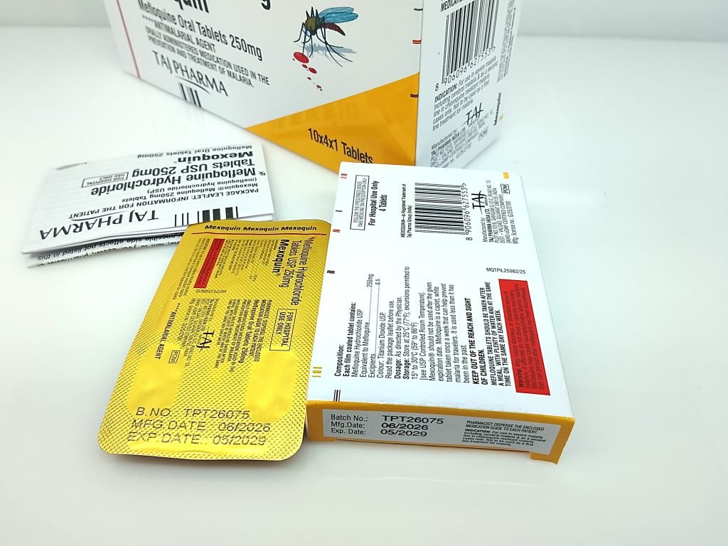 Mefloquine Hydrochloride Tablets USP 250mg Manufacturer Suppliers in India