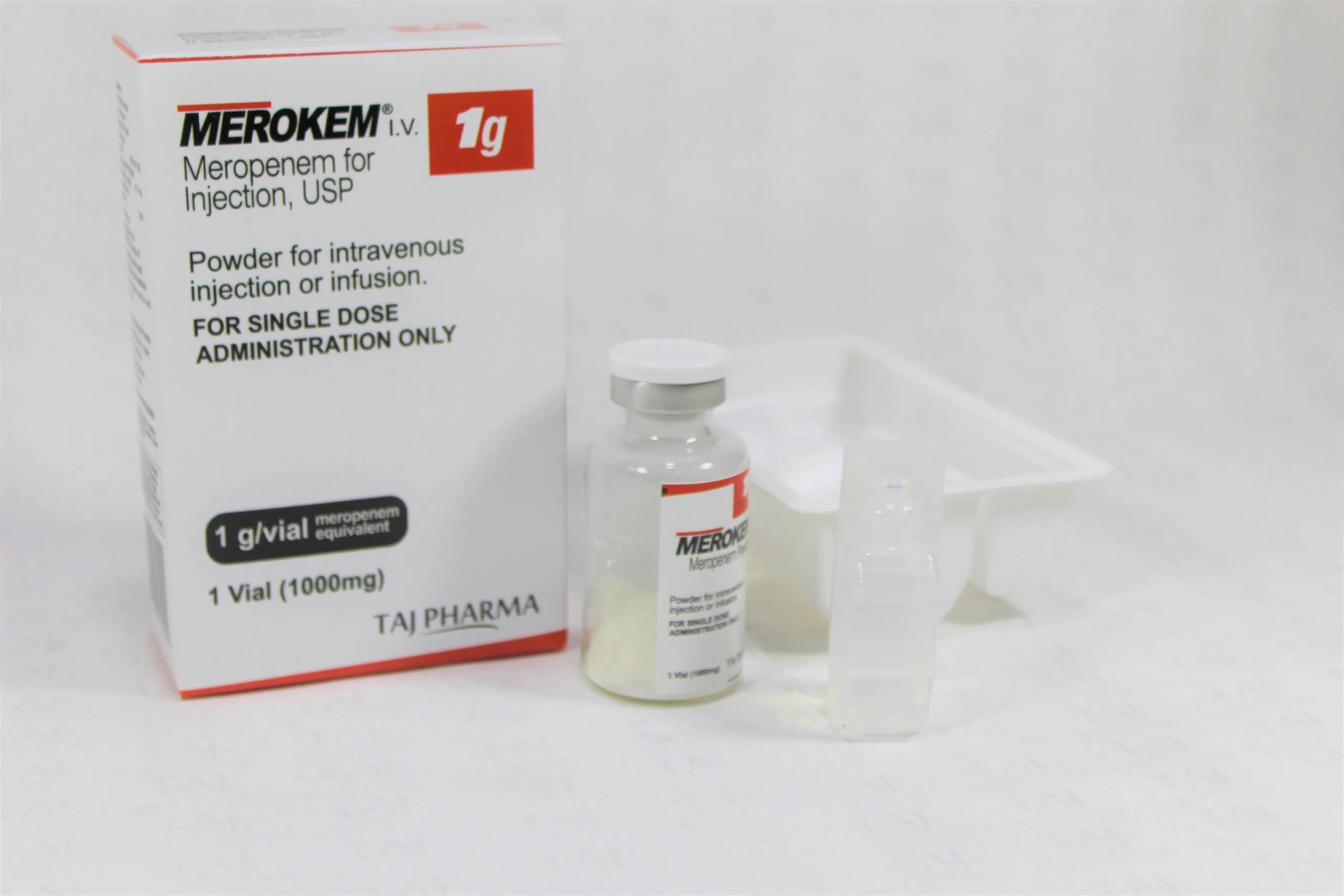 Taj Pharmaceuticals is reputed manufacturer and Meropenem injection 1gm (Merokem) suppliers in India prefer Taj Pharmaceuticals due to the reliability and purity of products.