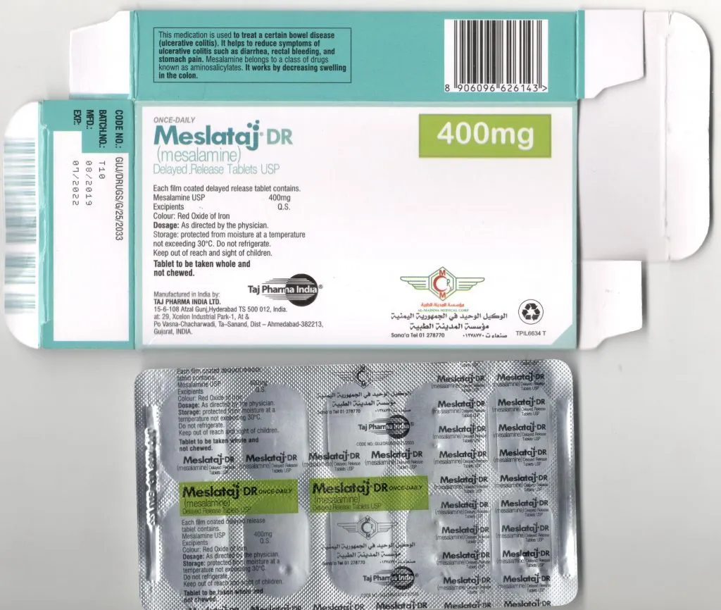 mesalamine 400mg tablets