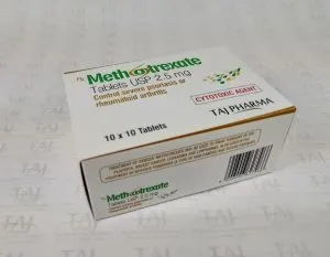 Taj Pharma is WHO-GMP Certified Pharmaceutical Wholesaler of Methotrexate 2.5mg Tablets USP, Methotrexate 2.5mg Tablets USP Supplier, Methotrexate 2.5mg Tablets USP Exporters from India. Taj Pharma holds excellent record in manufacturing of Methotrexate 2.5mg Tablets USP from India.